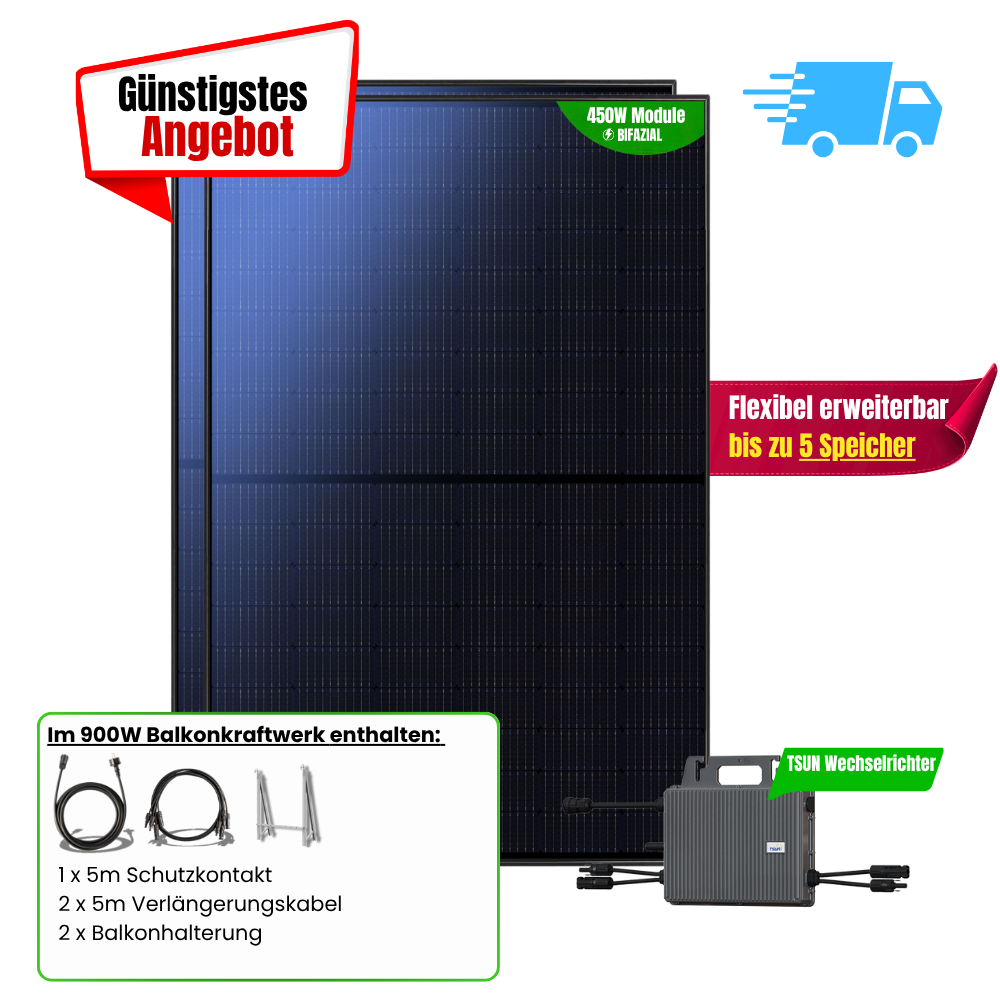 FlexiStart 900 W Balkonkraftwerk