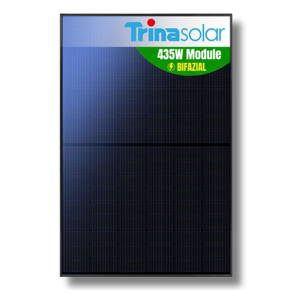 TrinaSolar 435 Watt Bifaziales Solarmodul Fullblack
