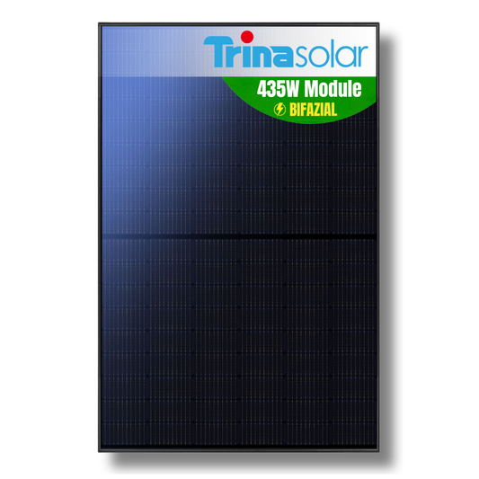 TrinaSolar 435 Watt Bifaziales Solarmodul Fullblack