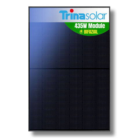 TrinaSolar 435 Watt Bifaziales Solarmodul Fullblack