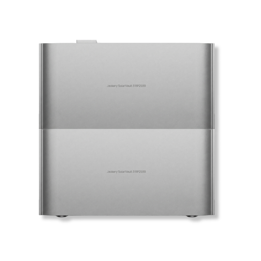 2x Jackery Solarvault 3 BP2500 Zusatzakku – Frontansicht