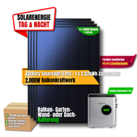 2000 W Balkonkraftwerk Jackery mit 5 kWh Speicher