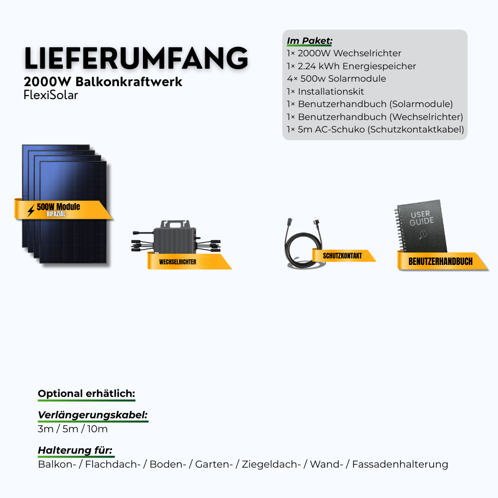 FlexiSolar 2000W