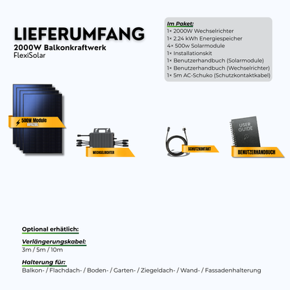 FlexiSolar 2000W
