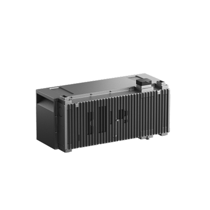 Anker SOLIX BP7000 Erweiterungsakku schräg von hinten mit gerippter Gehäuseseite.