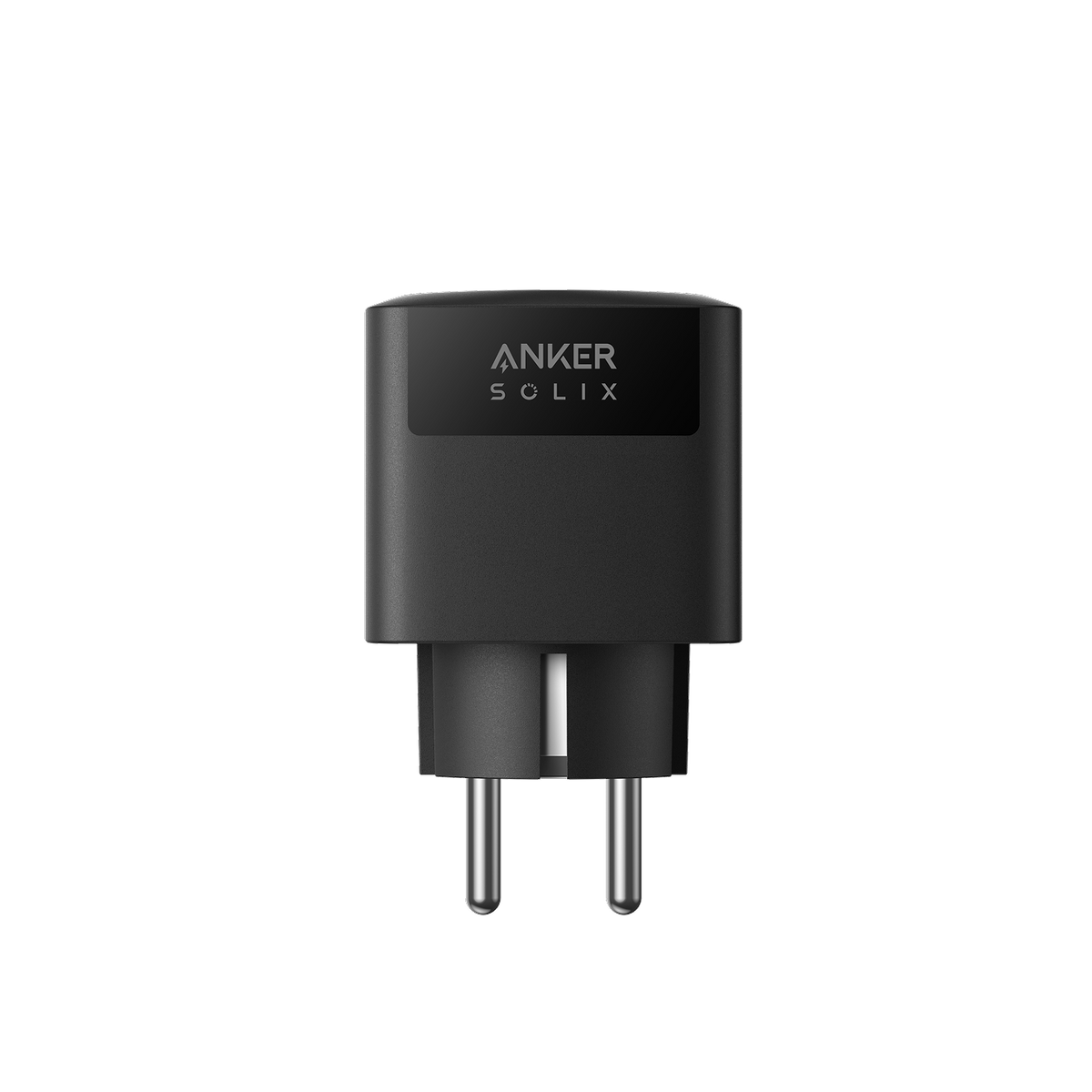 Frontansicht des Smart Plug Gen 2 mit Logo und Schukostecker.