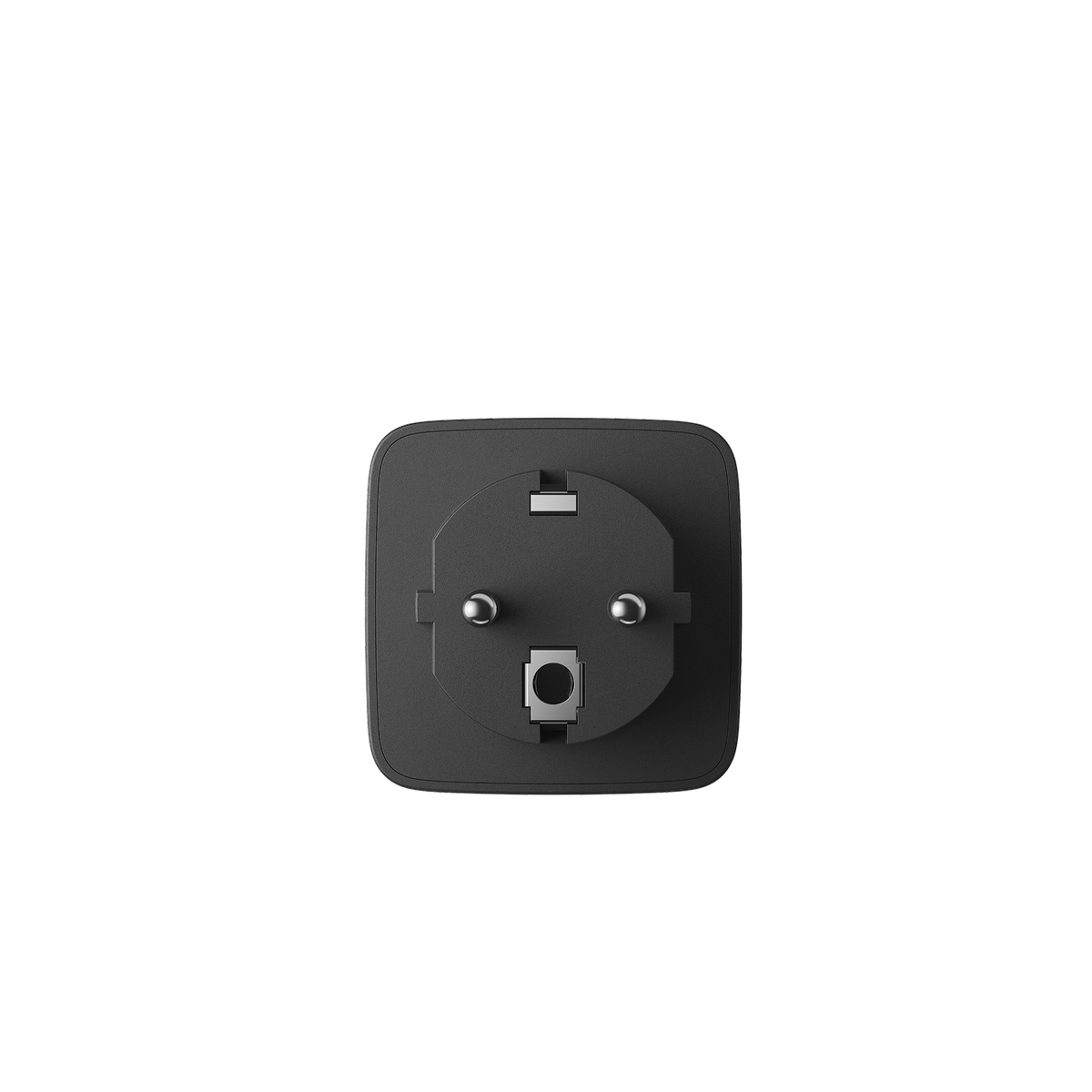 Rückseite des Smart Plug Gen 2 mit Schutzkontaktstecker.