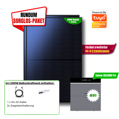 conow-tuya-cbe-2000-pro-flexisolar-1000w-balkonkraftwerk-4kwh-speicher-Ziegeldachhalterung