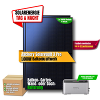 Jackery SolarVault 3 Pro 1000 W Balkonkraftwerk (Flexisolar)