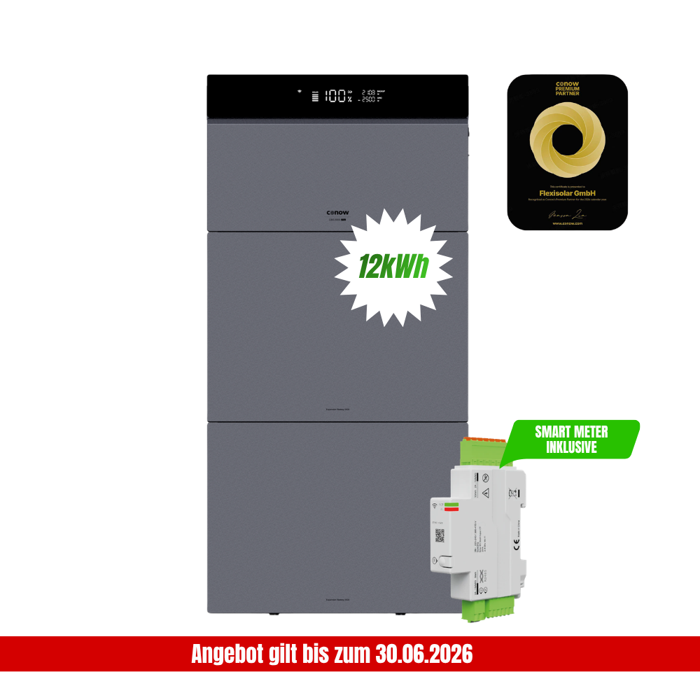 AC-Speicher & Balkonkraftwerk Conow CBE 2000 Pro 7/9/12 kWh | Notstrom & Smart Meter gratis (Powered by Tuya)