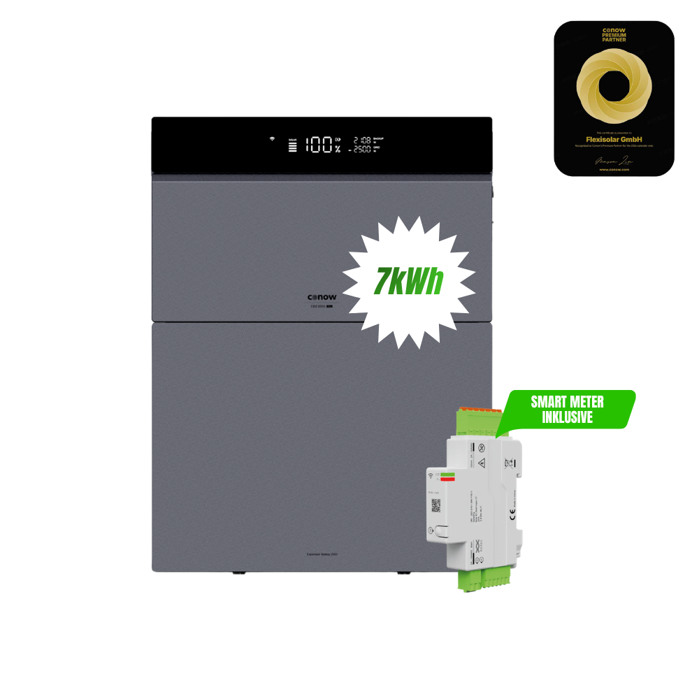 7 kWh Speicher (CBE 2000 Pro + 5 kWh Erweiterung)